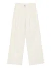Malo Pleated Trousers Clothing In White