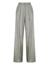 Malo Pleated Trousers In Gray