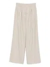 Malo Pleated Trousers In Neutral