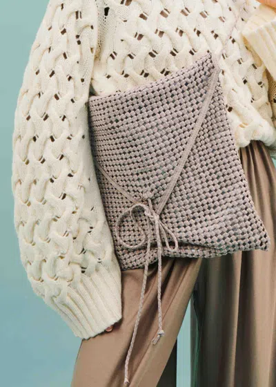 Malo Pochette In Pelle Intrecciata A Mano