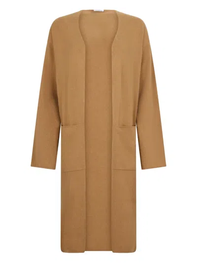 Malo Pocket Cardigan In Brown