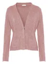 Malo Pocket Cardigan In Pink