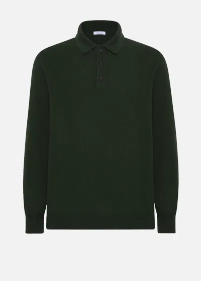 Malo Polo In Cashmere In Green