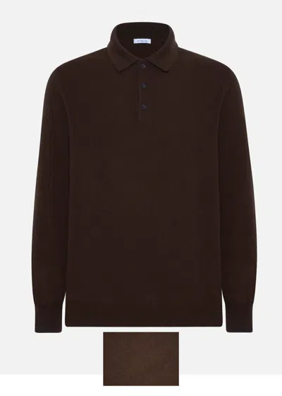 Malo Polo In Cashmere (color Ebano) In Brown