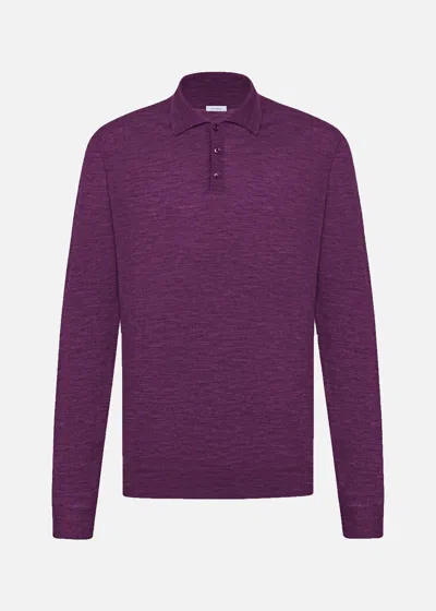 Malo Polo In Cashmere E Seta In Purple