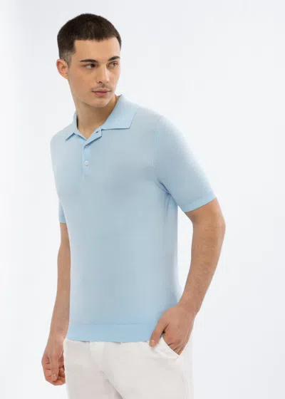 Malo Polo In Cotone In Blue