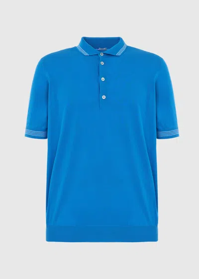 Malo Polo In Cotone In Blue