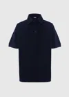 Malo Polo In Cotone E Lino In Blue