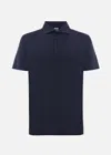Malo Polo In Cotone Stretch In Blue