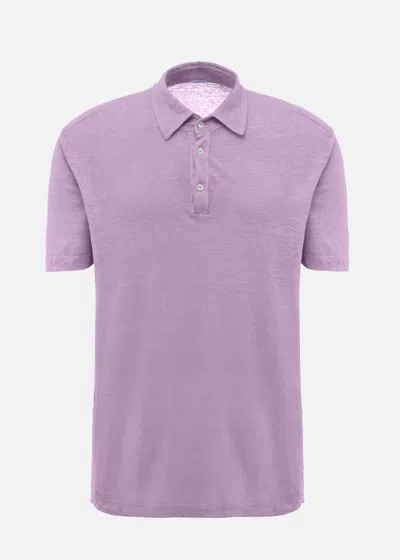Malo Polo In Jersey Di Lino In Gold