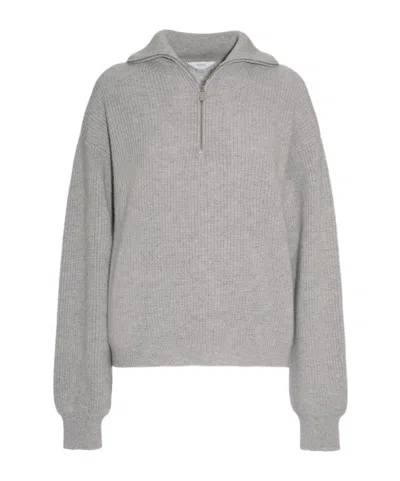 Malo Polo In Luxury Cashmere In Cool Grey