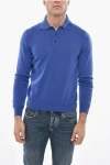 Malo Polo Neck Pure Cashmere Sweater In Multi