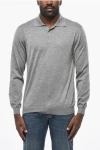 Malo Polo Neck Pure Cashmere Sweater In Gray