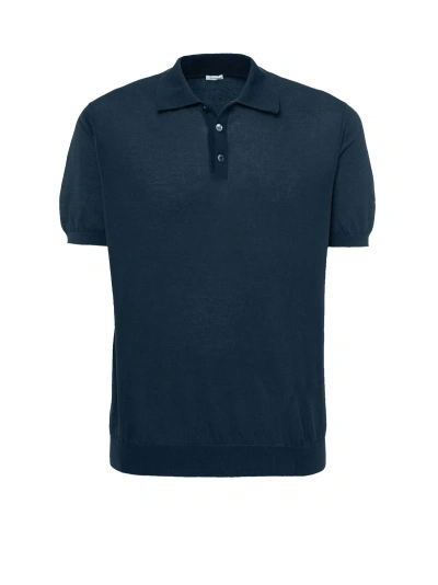 Malo Polo With Short Sleeves In Blue