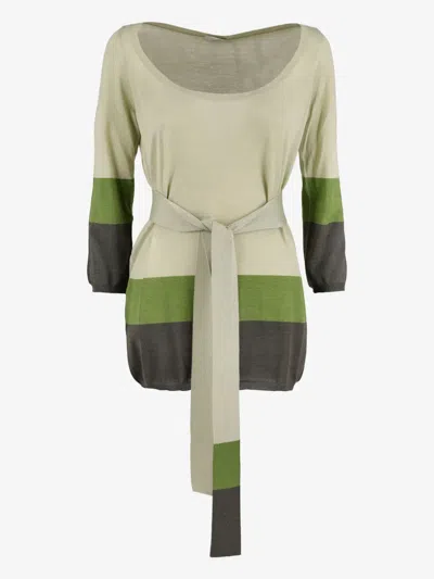 Pre-owned Malo  Belted Sweater