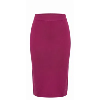 Malo Purple Cotton Women Skirt