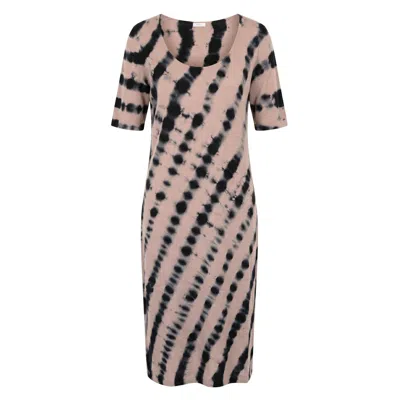 Malo Purple Cotton Women Dress In Multi