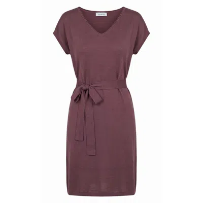Malo Purple Silk Women Dress
