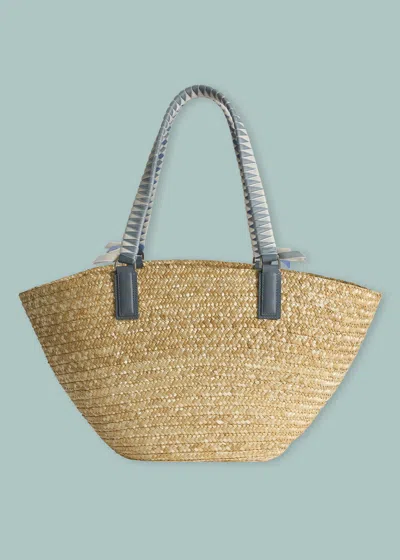 Malo Raffia Shopper Bag