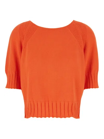 MALO RAGLAN-SLEEVE RIBBED SWEATER