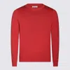 Malo Crewneck Sweater With Ribbed Cuffs And Hem In Multi