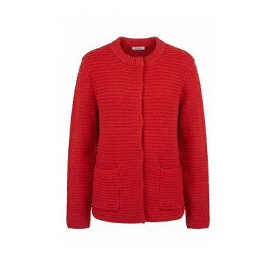 Malo Red Cotton Women's Cardigan