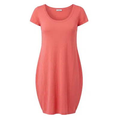 Malo Red Cotton Women Dress In Pink