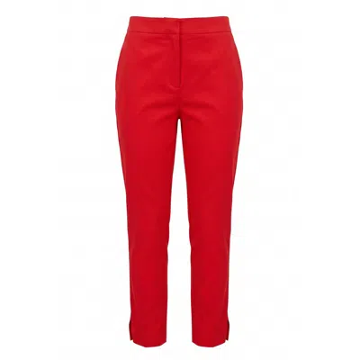 Malo Red Cotton Women Pants