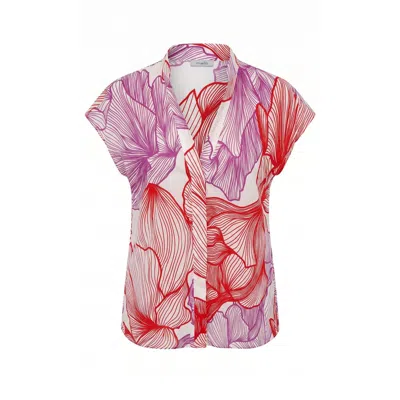 Malo Red Cotton Women Shirt In Multi