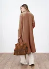 Malo Regenerated Cashmere And Wool Coat In Brown