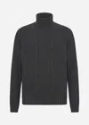 Malo Maglia Collo Alto In Cashmere Rigenerato