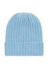 Malo Ribbed Knit Beanie In Blue