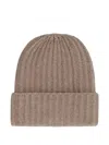 Malo Wool And Cashmere Hat In Brown