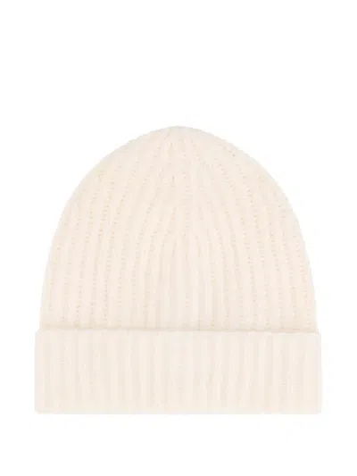 Malo Ribbed Beanie Hat In Metallic