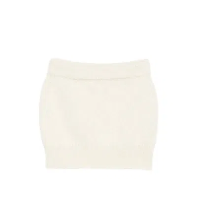 Malo Ribbed Cashmere-wool Knit Skirt In Neutral