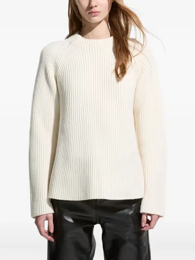 Malo Ribbed Crew-neck Sweater In Gray