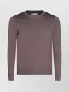 Malo Ribbed Crewneck Sweater With Long Sleeves