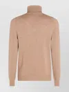 Malo Ribbed Cuffs Turtleneck Sweater In Neutral