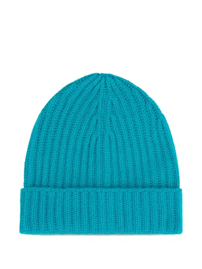 Malo Ribbed Hat In Blue