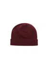 Malo Folded Ribbed Soft Texture Hat In Brown