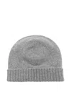 Malo Ribbed Cuff Soft Texture Hat In Gray