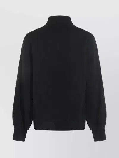 MALO RIBBED MOCK NECK KNITWEAR WITH LONG SLEEVES