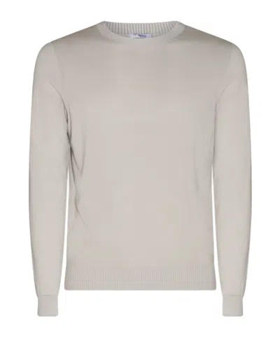 Malo Ribbed-trim Cotton Jumper In White