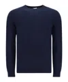 Malo Ribbed-trim Cotton Sweatshirt In Black