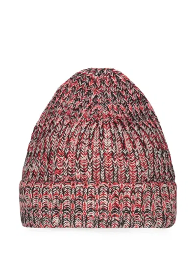 Malo Ribbed-knit Cashmere Beanie Hat In Brown
