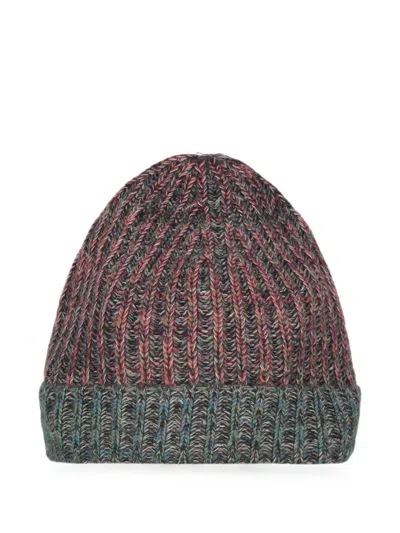 Malo Ribbed-knit Cashmere Beanie Hat In Gray