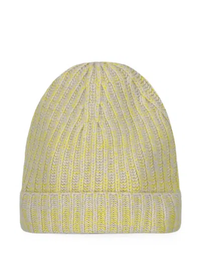 Malo Ribbed-knit Cashmere Beanie Hat In Green