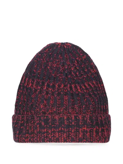 Malo Ribbed-knit Cashmere Beanie Hat In Multi