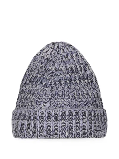 Malo Ribbed-knit Cashmere Beanie Hat In Gray