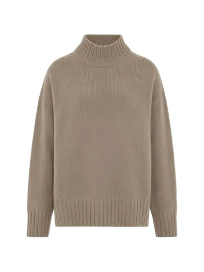 Malo Ribbed-knit Cashmere Sweater In Brown